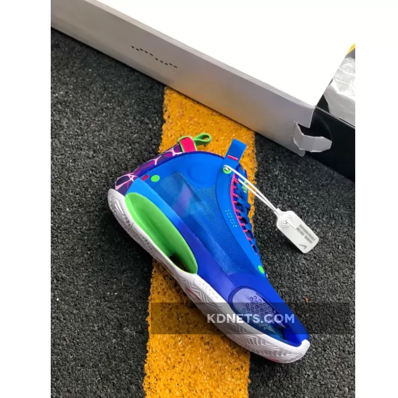 Jayson Tatum's Air Jordan 34 'Blue O' PE | jayson tatum jordan 34