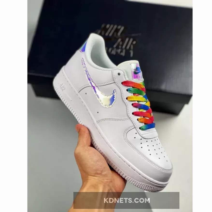 Nike Air Force 1 Low 'Pixel Swoosh' White/Multi-Color/Black - Air Force 1 Pixel Men CV1699-100