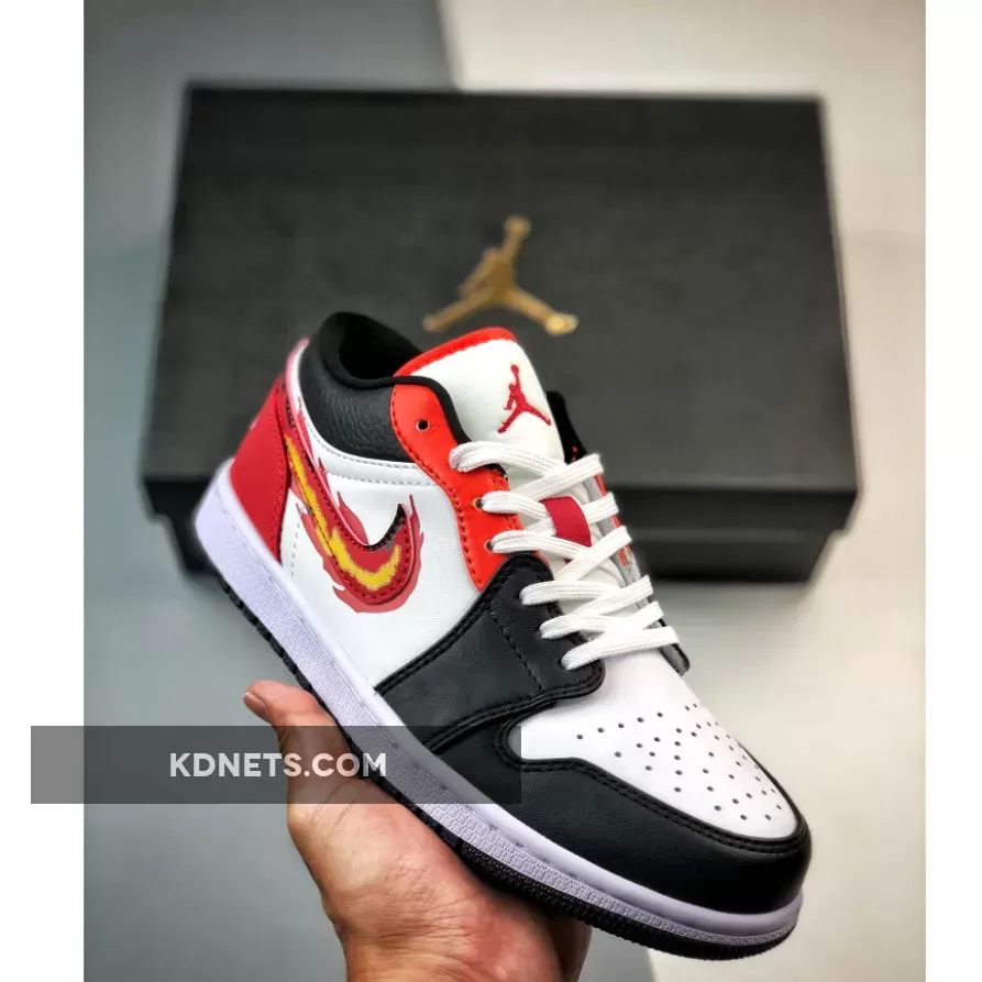 Air Jordan 1 Low "Flaming Swoosh" FJ7222-101