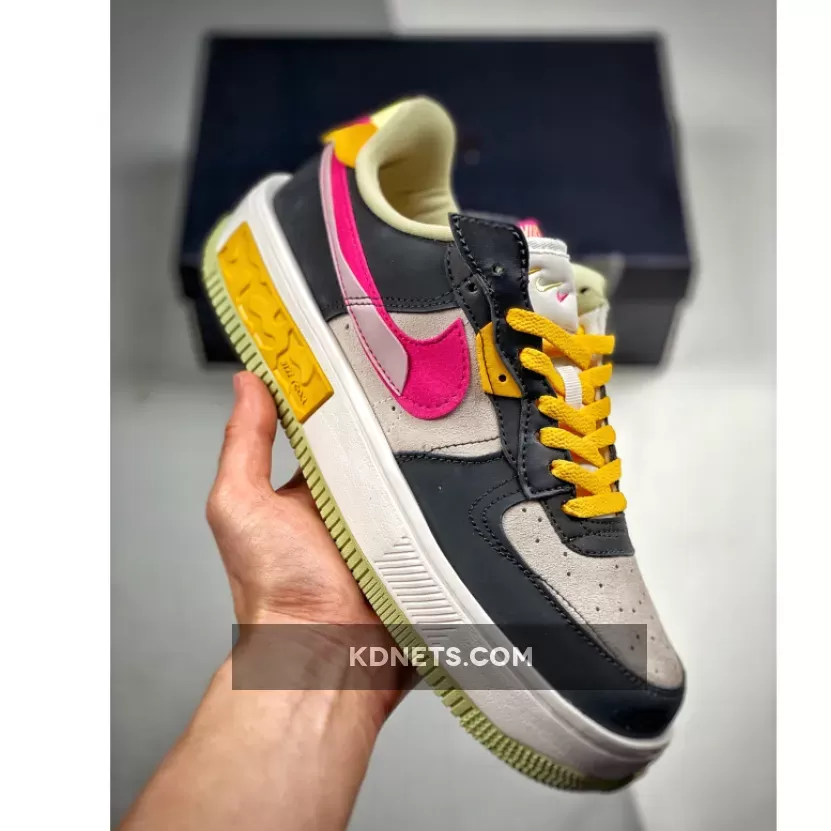Nike Air Force 1 Fontanka Off Noir/White/Plum Fog/Pink Prime DR7880-001 #air force 1 fontanka pink