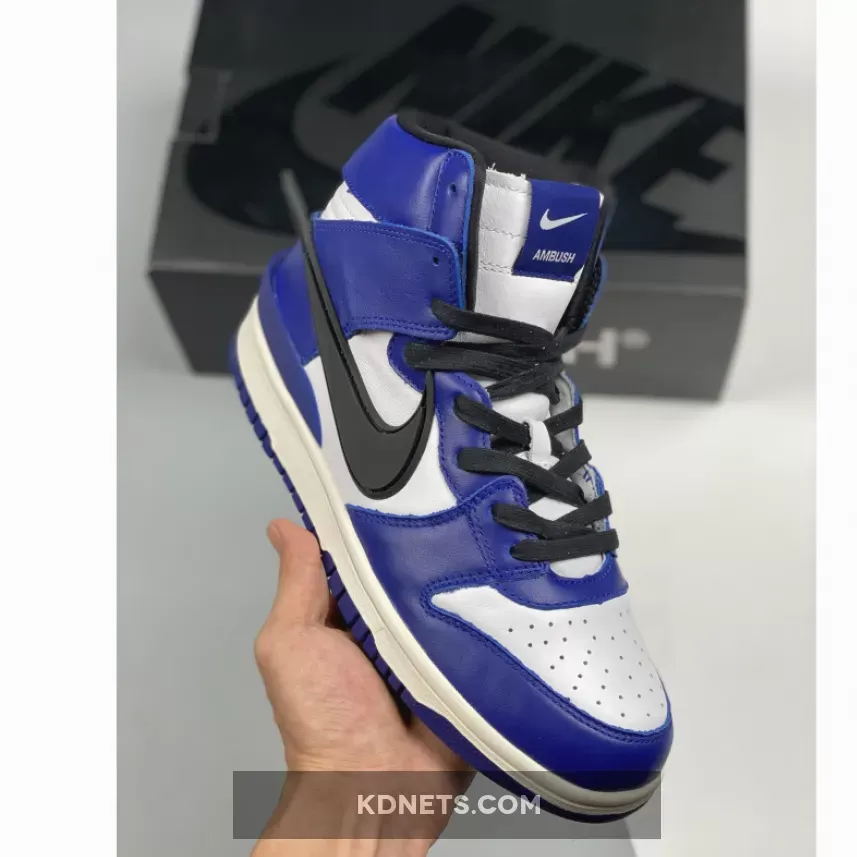 Ambush X Nike Dunk High 'Deep Royal' Blue/White-Pale Ivory-Black - Nike Ambush CU7544-400