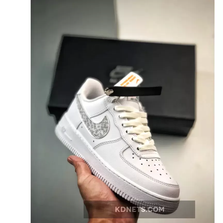 Nike Air Force 1 Low "Just Do It" Black White BQ5361-100