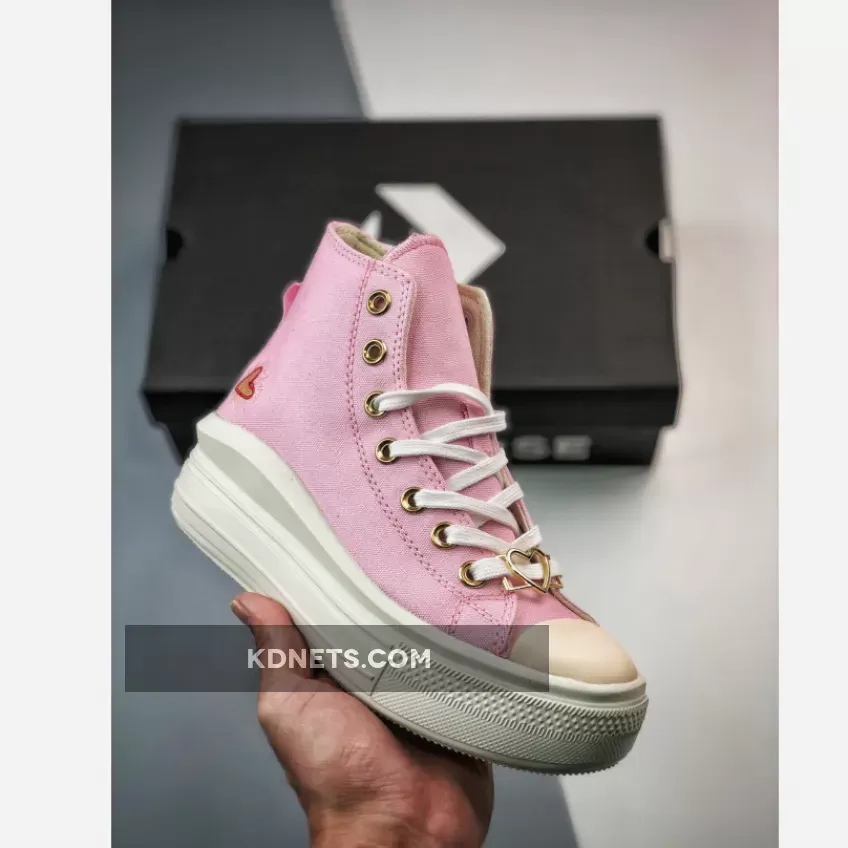 Converse Chuck Taylor All-Star Move Hi Platform Sunrise Pink/Egret - pink platform.converse