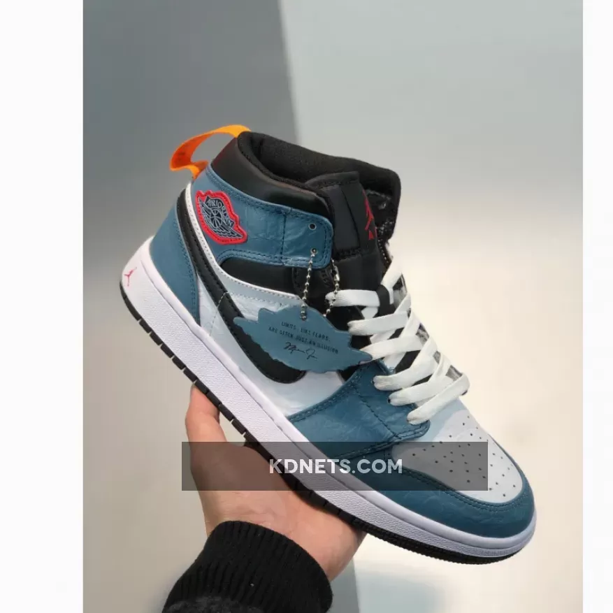 Jordan 1 Facetasm - Facetasm x Air Jordan 1 Mid Fearless Blue White CU2802-100