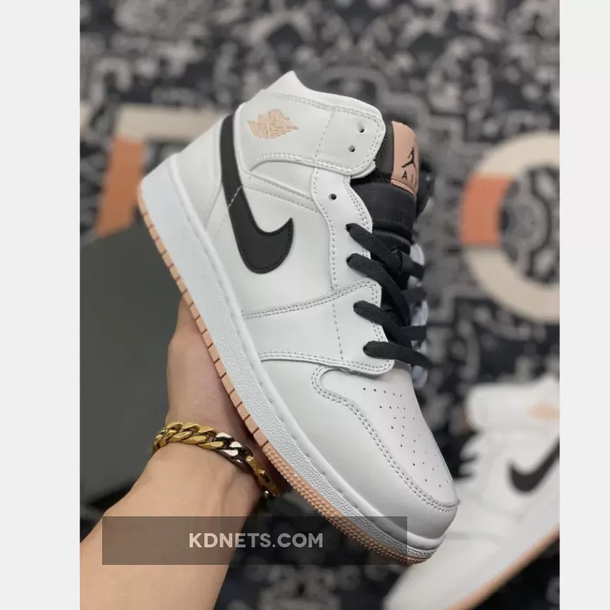 Air Jordan 1 Mid White Arctic Orange Air Jordan 1 Mid White/Anthracite-Arctic Orange 554725-180