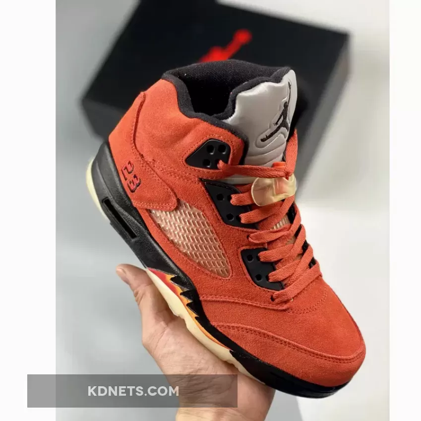 Air Jordan 5 'Mars For Her' DD9336-800 red and black 5 jordans
