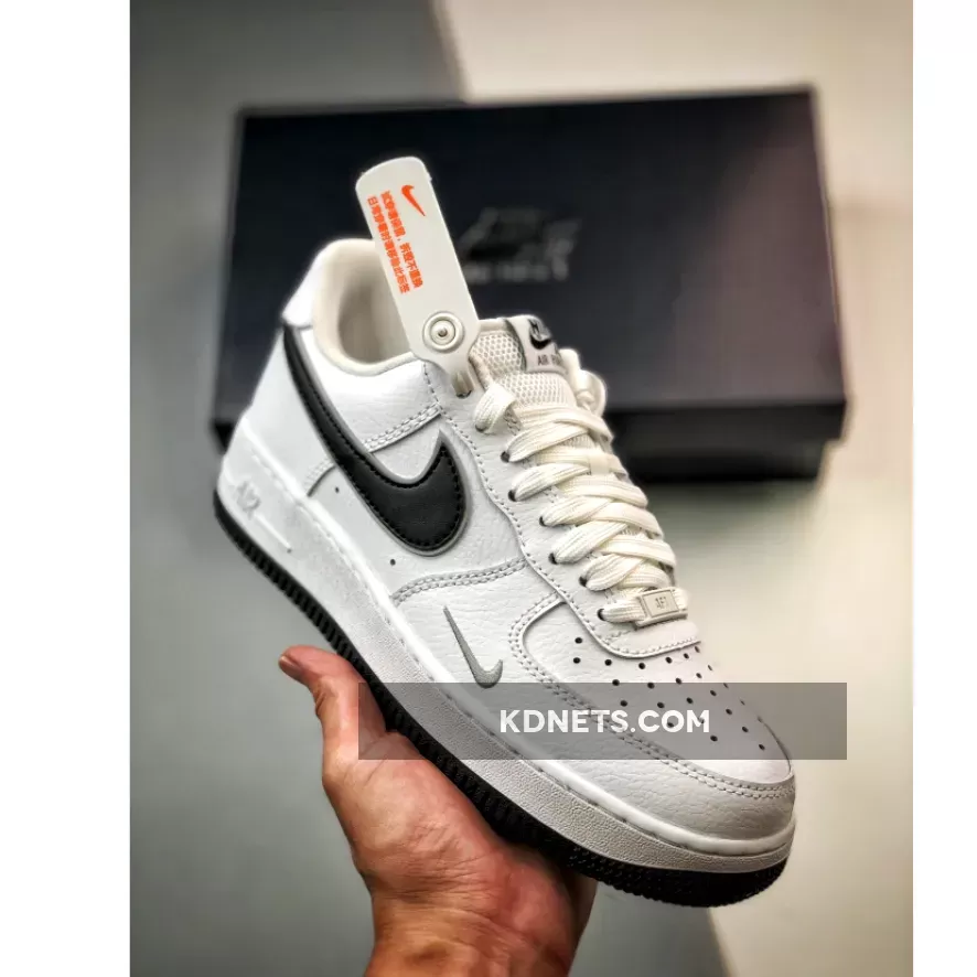 Nike Air Force 1 Low 'White/Black' Black And Silver Air Force Ones DX9269-100