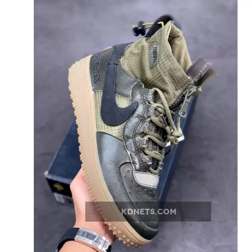 Nike Air Force 1 WTR Gore-Tex Sequoia/Black/Medium Olive/Gum
