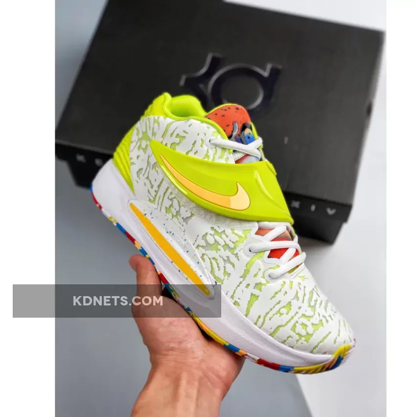 Nike KD 14 'Cyber' White Lime Green nike kd 14 ep