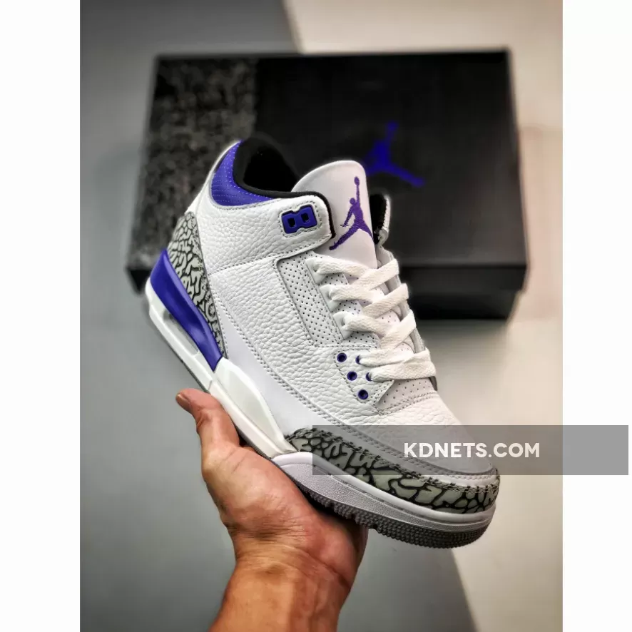 Air Jordan 3 "Dark Iris" White/Black-Dark Iris-Cement Grey CT8532-105