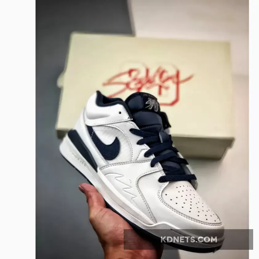 Jordan Stadium 90 White and Navy | Stadium Shoes FB2269-104