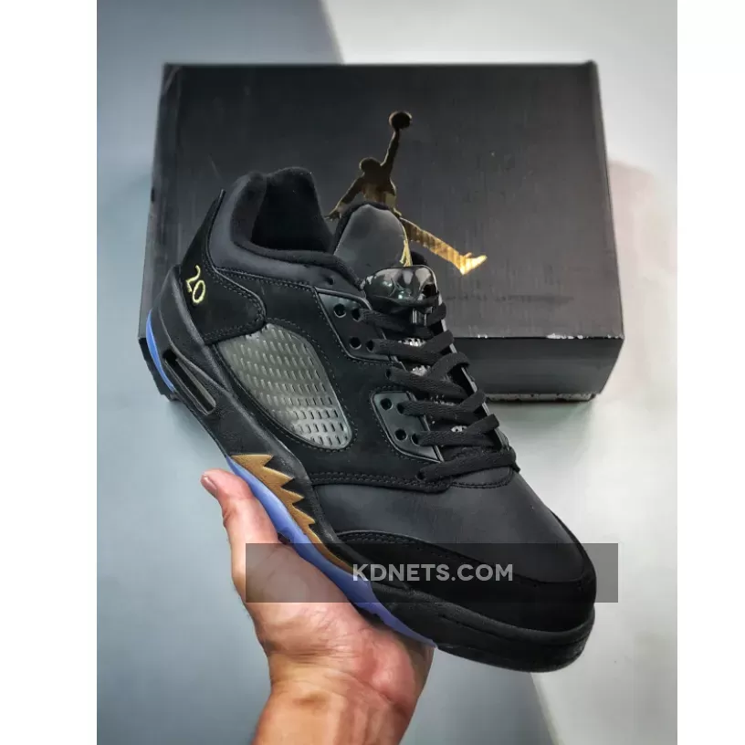 Air Jordan 5 Low 'Wings' Black/Metallic Gold DJ1094-001 jordan wings