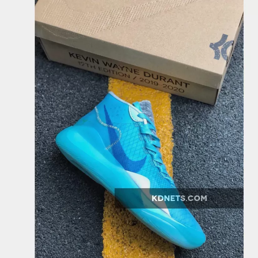 Nike KD 12 Blue Gaze/Photo Blue-Blue Tint AR4229-400 - kd blue glaze
