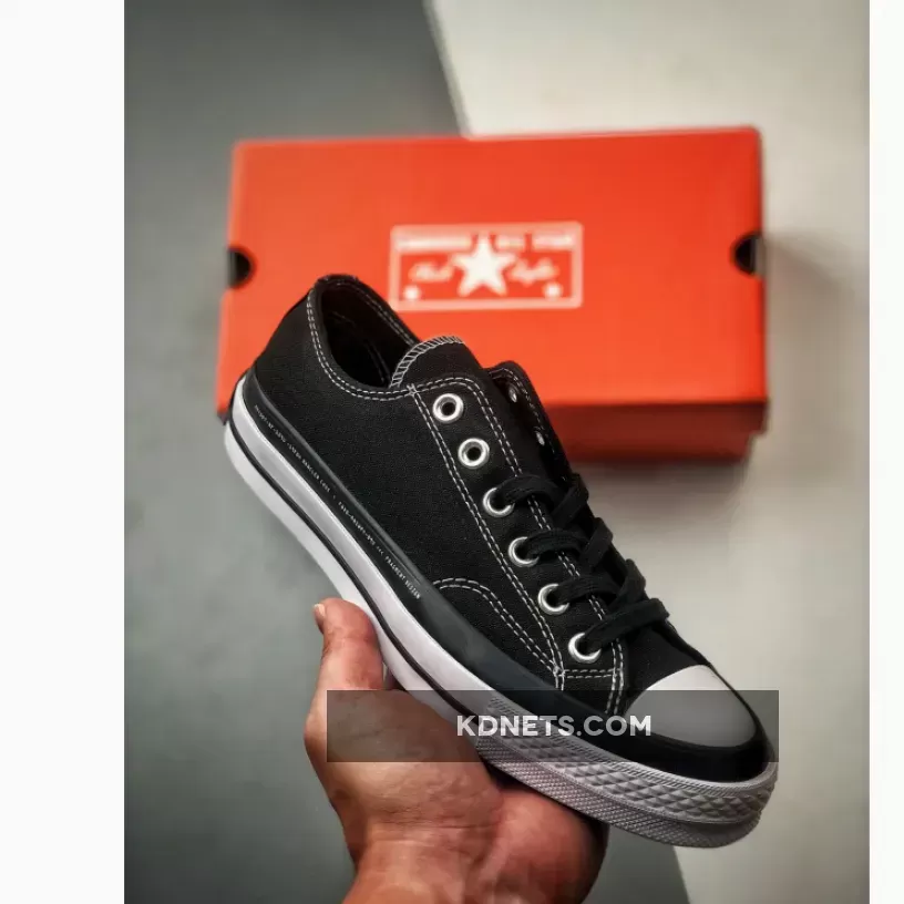 7 MONCLER x fragment design x Converse Chuck 70 Ox Black White