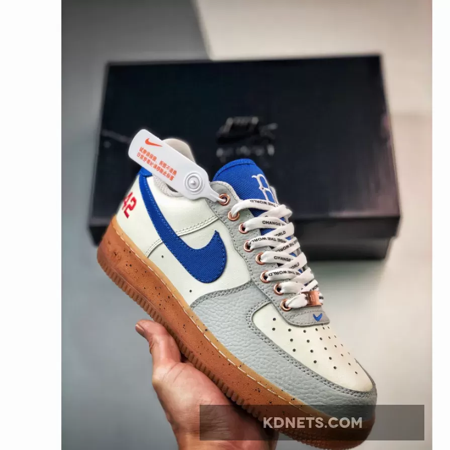 Air Force 1 Low "Jackie Robinson" Sail/Racer Blue-White