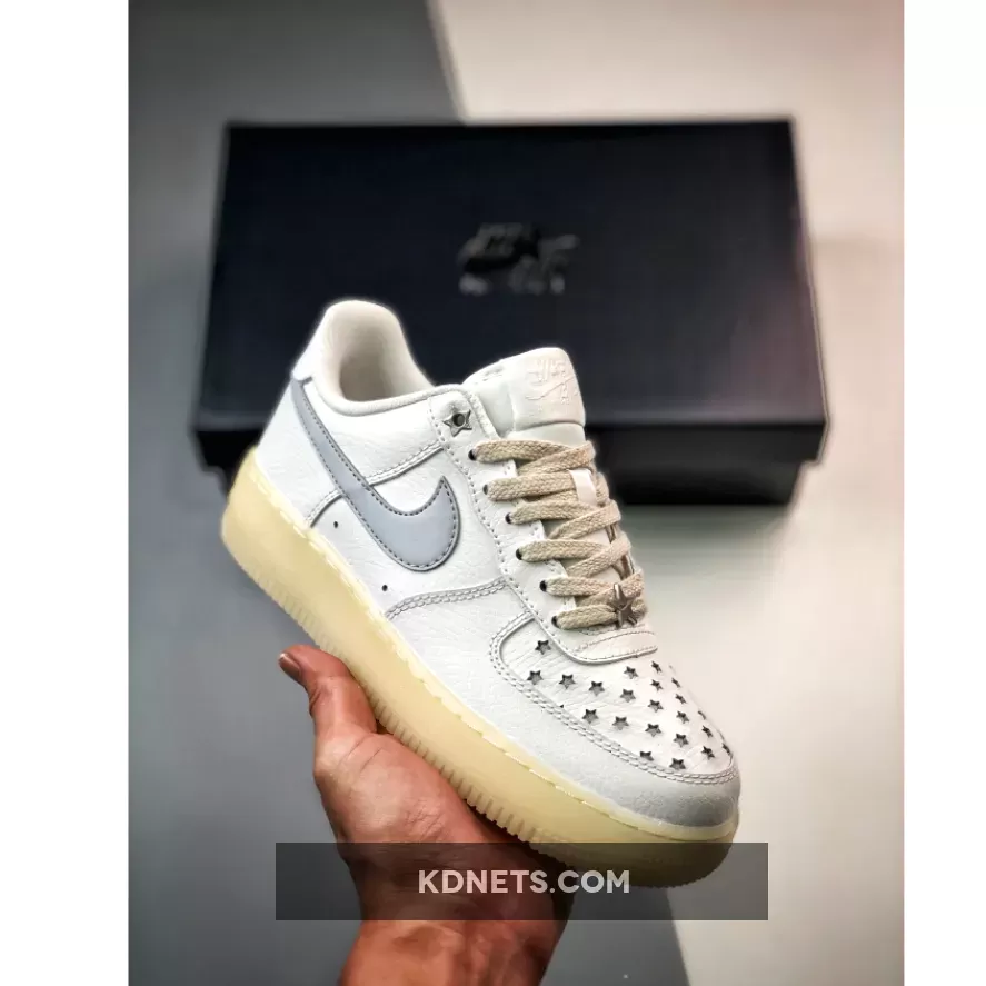 Air Force 1 "Starry Night" White/Light Brown-Silver