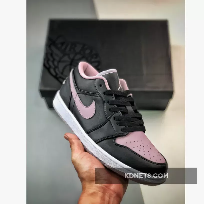 Air Jordan 1 Low Black/Iced Lilac/White