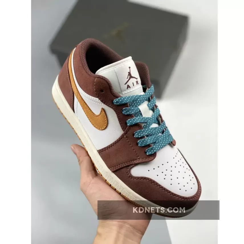 Air Jordan 1 Low Cacao Wow Geode Teal