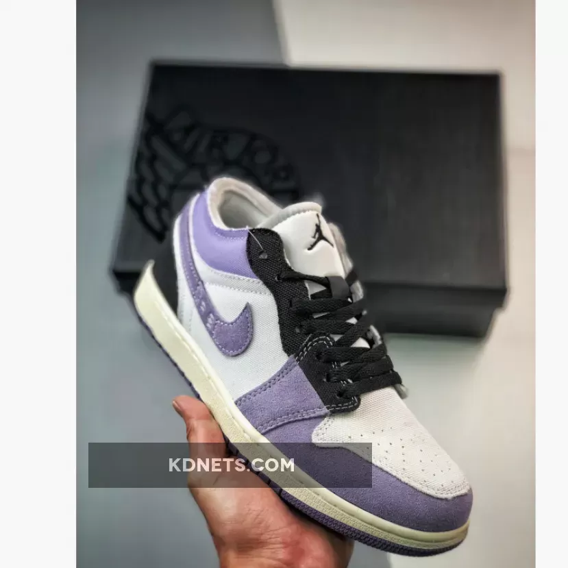 Air Jordan 1 Low Craft Tech Grey/Black-Cement Grey-Sail