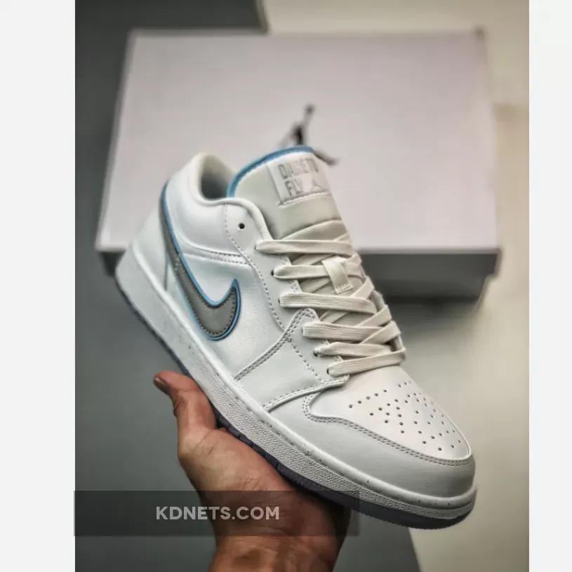 Air Jordan 1 Low "Dare To Fly" White/Metallic Silver