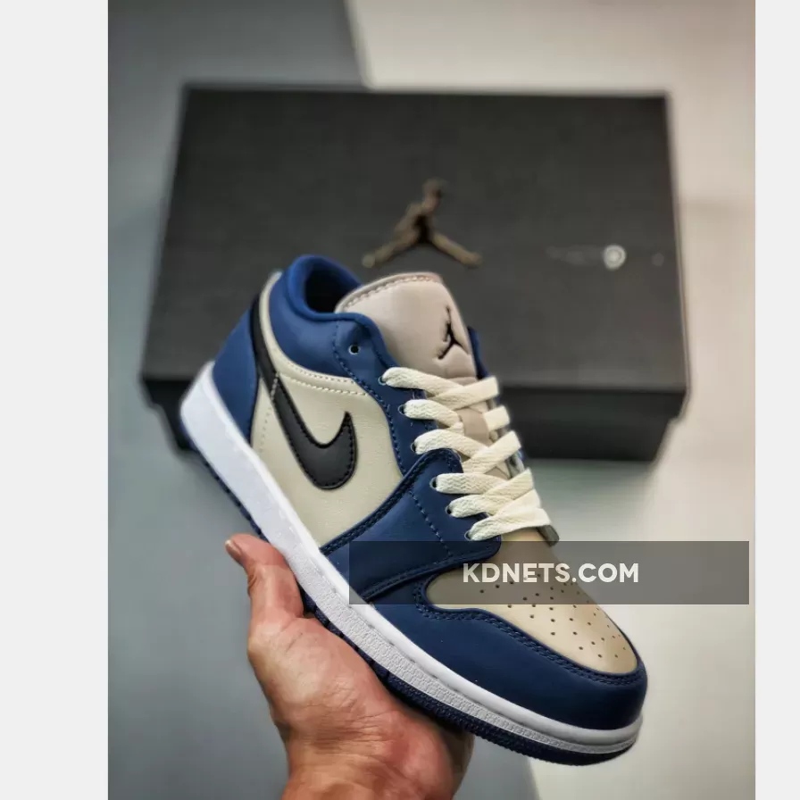 Air Jordan 1 Low ‘Georgetown’ French Blue/Black-College Grey-Sail