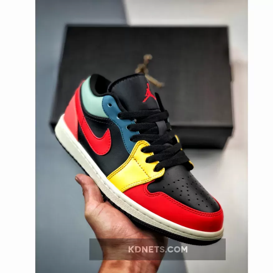 Air Jordan 1 Low SE Black/Taxi/French Blue/Fire Red