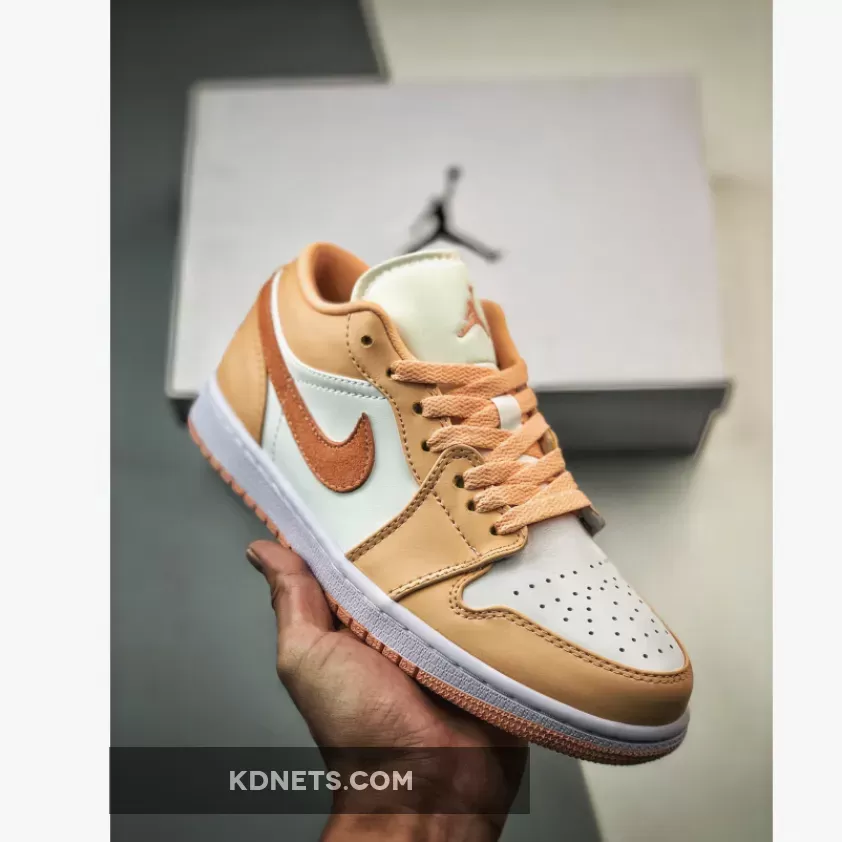 Air Jordan 1 Low Sunset Haze/White/Bright Citrus