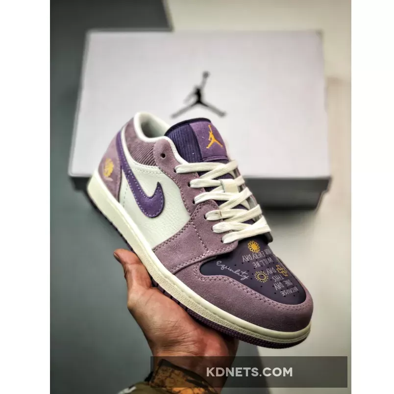 Air Jordan 1 Low "Unity" Purple Smoke/Sail-Purple