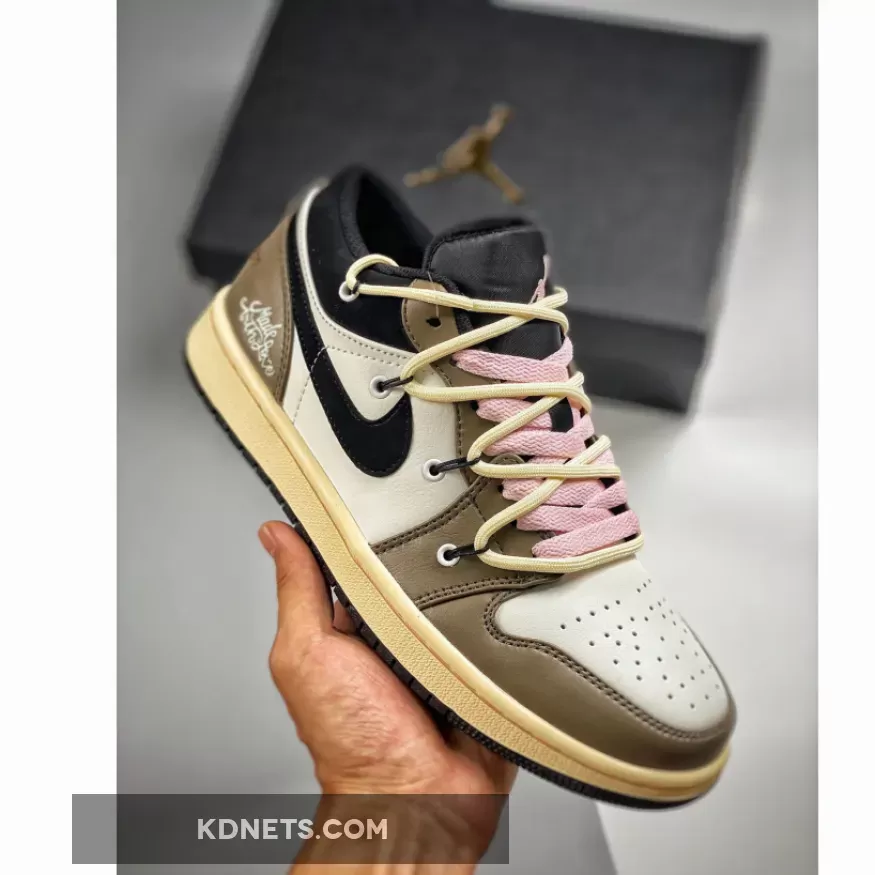 Air Jordan 1 Low White Brown Black