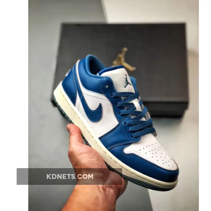 Air Jordan 1 Low White Industrial Blue