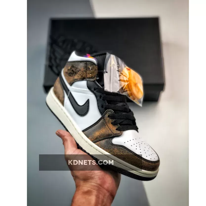 Air Jordan 1 Mid "Orange Wear-Away"