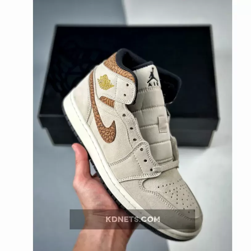 Air Jordan 1 Mid SE Brown Elephant