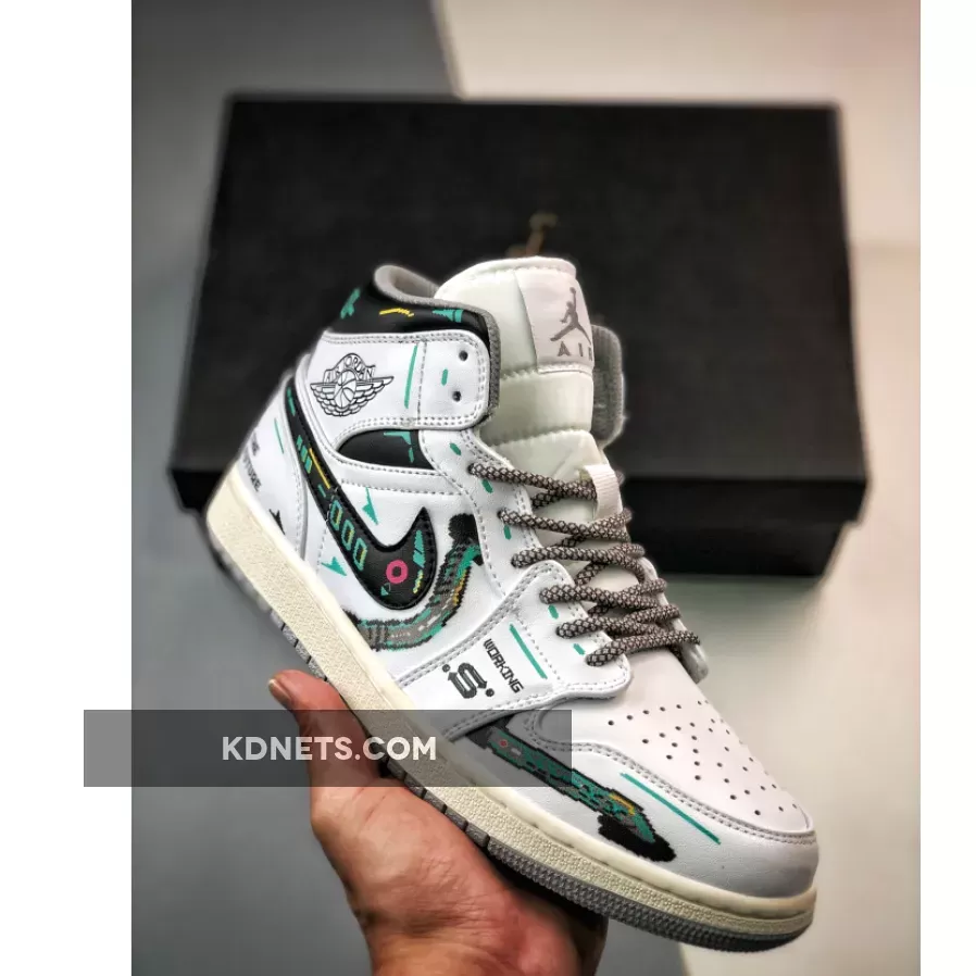 Air Jordan 1 Mid "The Future" White Black