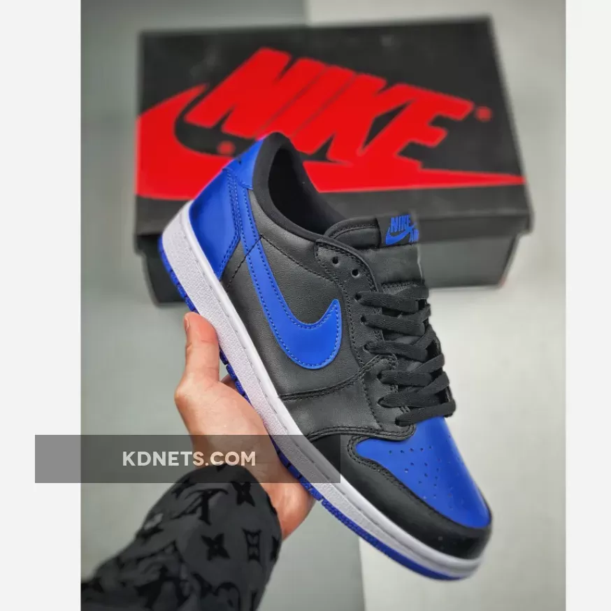 Air Jordan 1 Retro Low OG Black/Varsity Royal-Sail