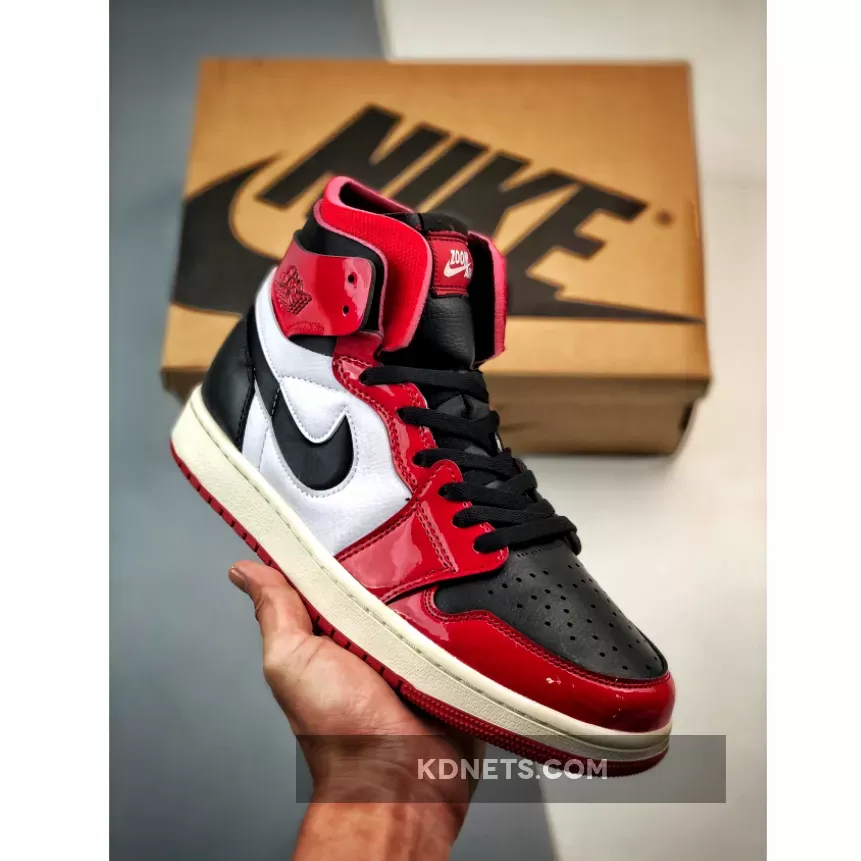 Air Jordan 1 Zoom CMFT "Bulls" Red Black White