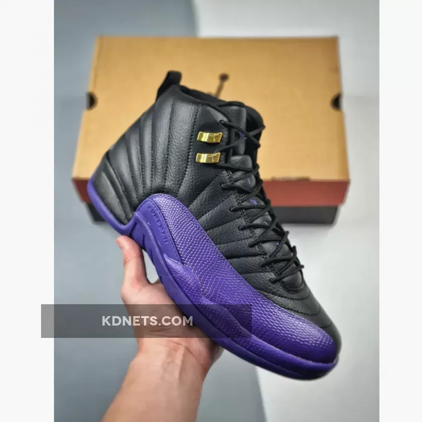 Air Jordan 12 Black/Field Purple-Metallic Gold-Taxi