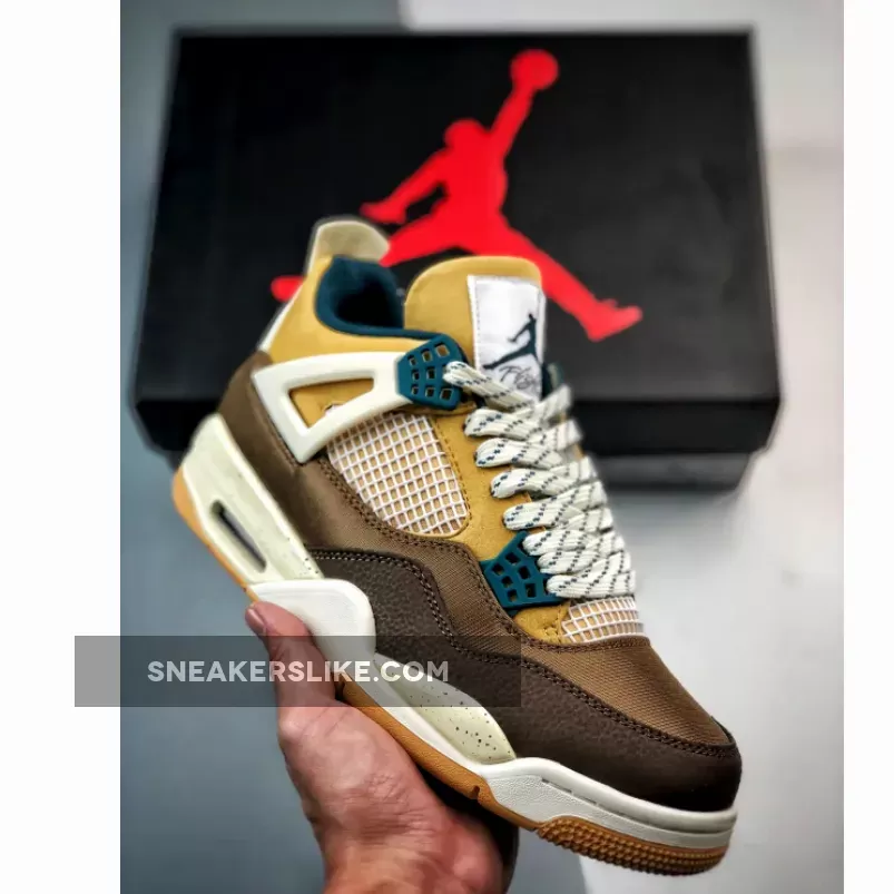 Air Jordan 4 Cacao Wow/Geo Teal-Twine-Sail
