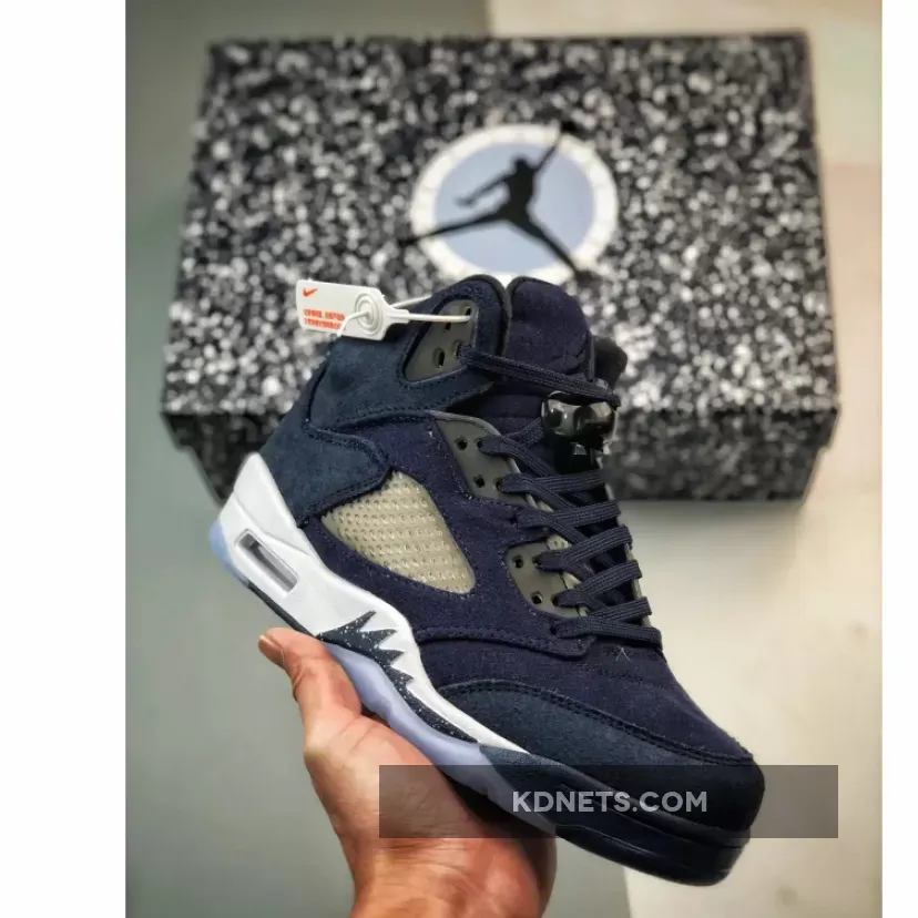 Air Jordan 5 Georgetown Midnight Navy/Black