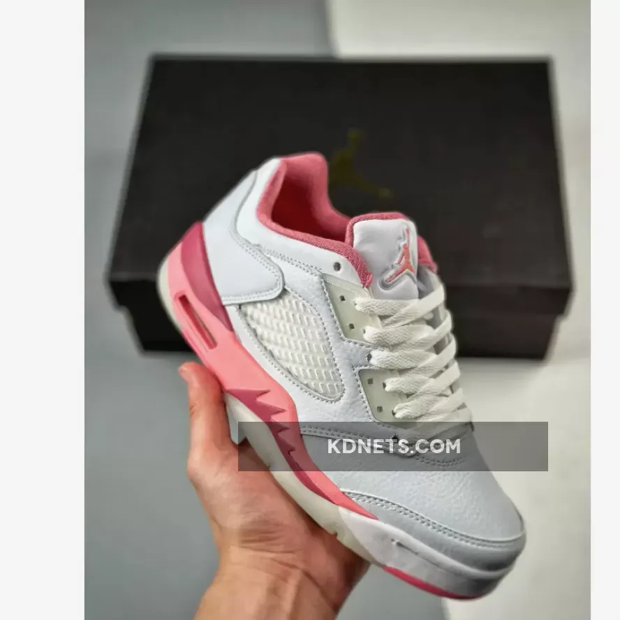 Air Jordan 5 Low White/Coral Chalk-Desert Berry
