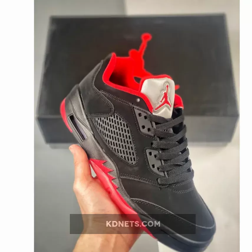 Air Jordan 5 Retro Low Alternate 90 Black/Gym Red