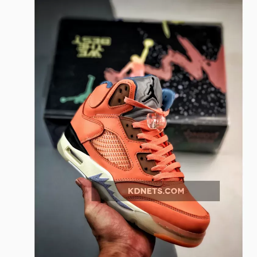 Air Jordan 5 x DJ Khaled "Crimson Bliss" Crimson / Blue / Sail