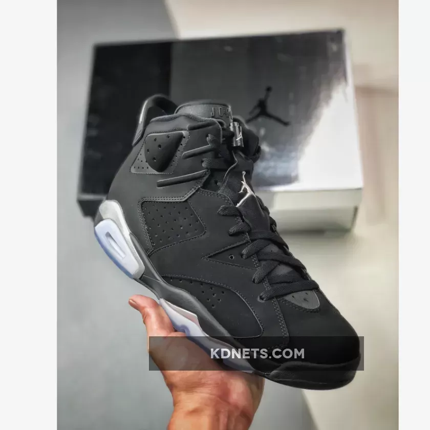 Air Jordan 6 "Chrome" Black/Metallic Silver