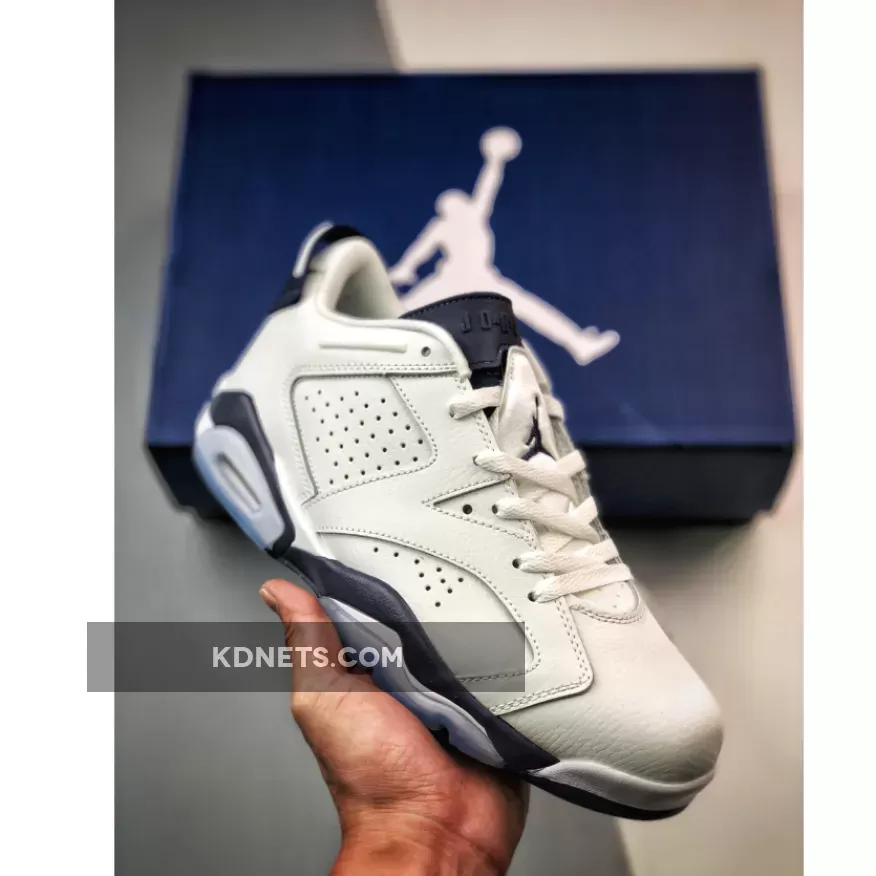 Air Jordan 6 Low White/Midnight Navy