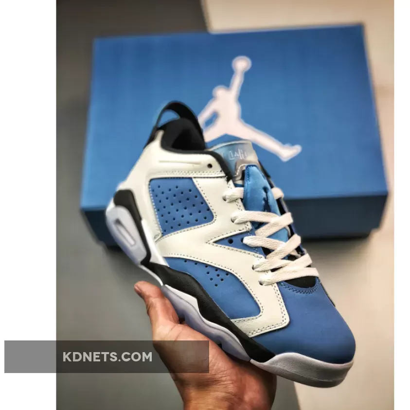 Air Jordan 6 Low White University Blue
