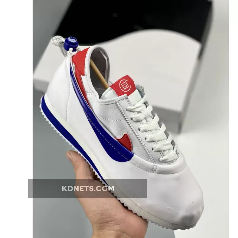 CLOT x Nike Cortez "Forrest Gump" White/Game Royal-Red