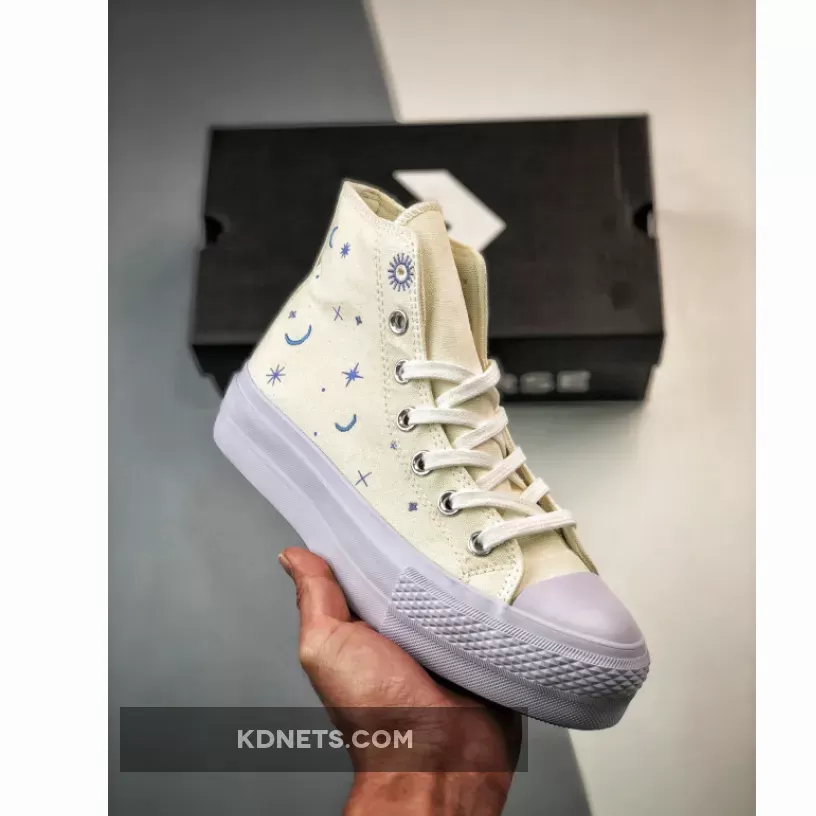 Converse Chuck Taylor Celestial Lift Platform High Egret Purple