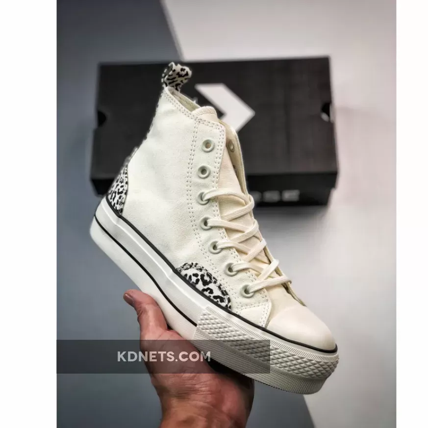 Converse Chuck Taylor Lift Platform High Leopard Egret