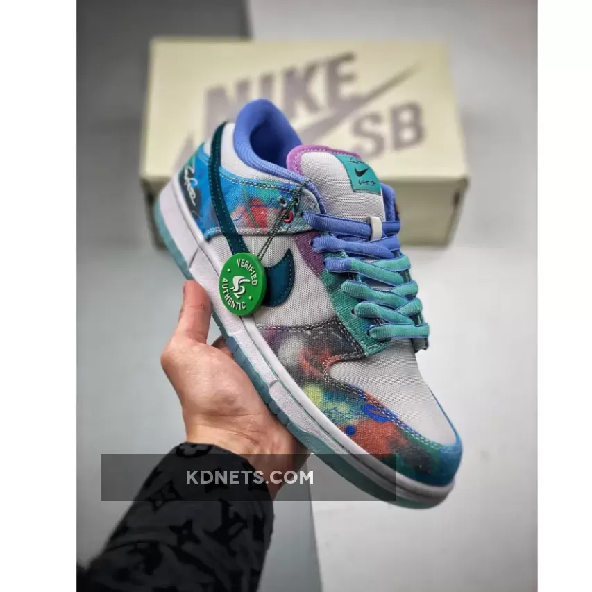 Futura Laboratories x Nike SB Dunk Low Bleached Aqua