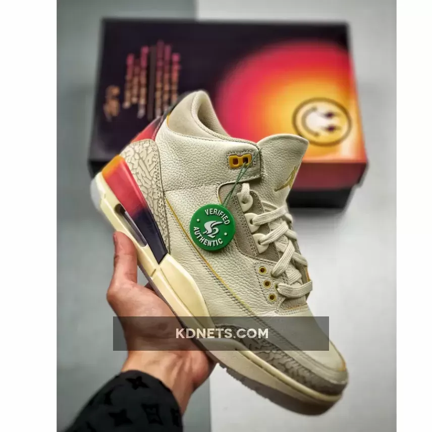 J Balvin x Air Jordan 3 ‘Medellín Sunset’ Yellow / Gold / Multi-Color