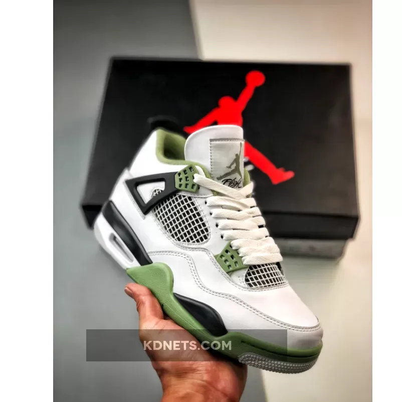 Jordan 4 Retro Seafoam Oil Green